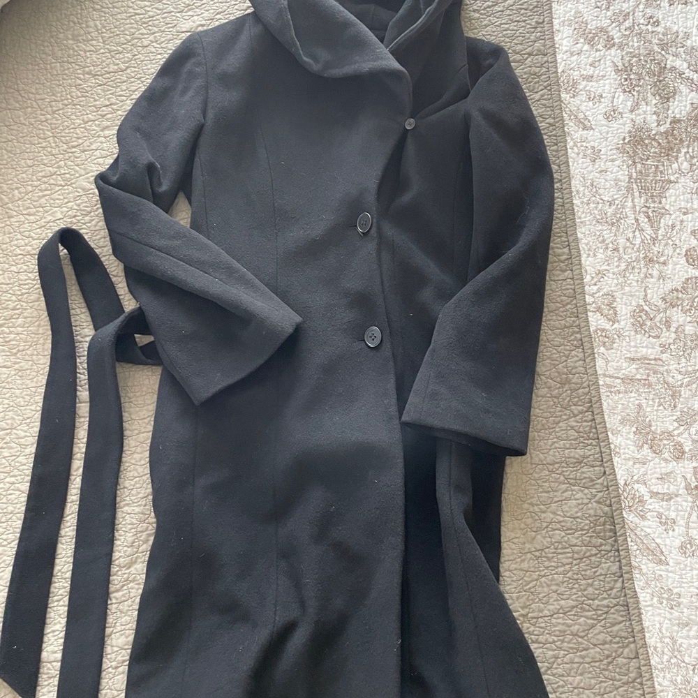 Calvin Klein Black Pea Coat